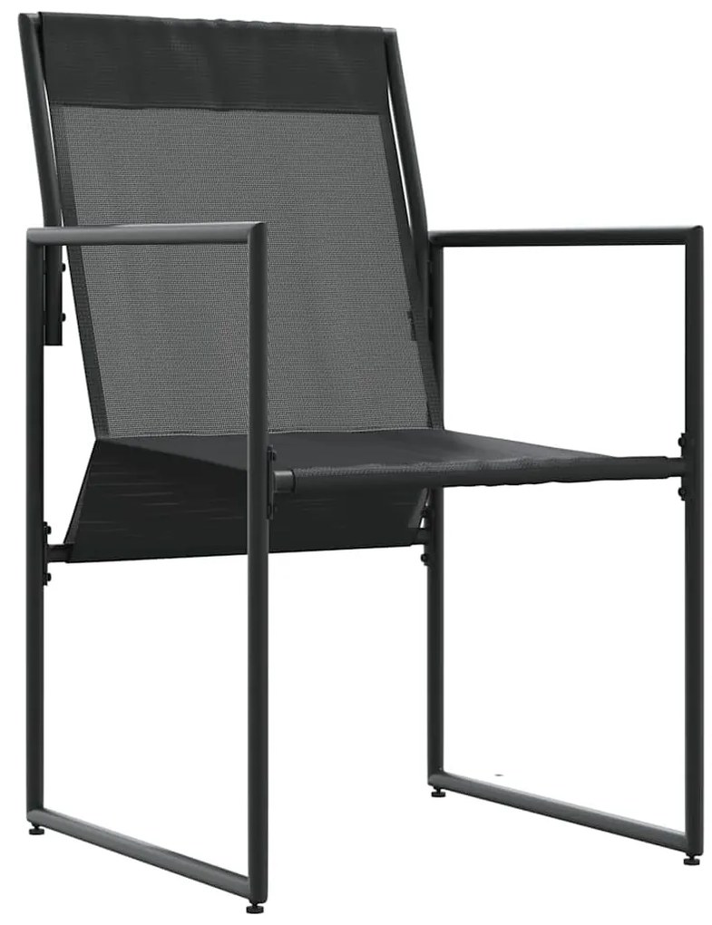 vidaXL Καρέκλες Κήπου 4 pcs Μαύρο και Ανθρακί 50.5 x 59 x 81.5 εκ.