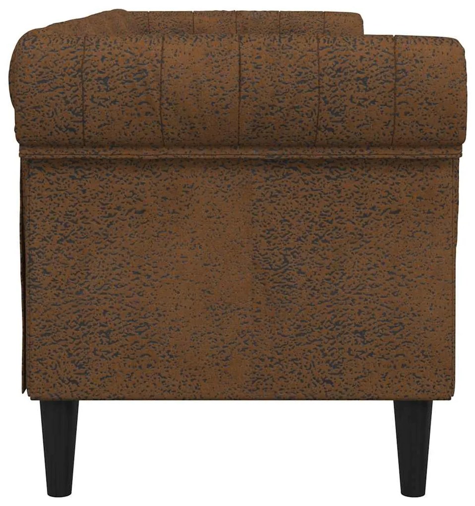 vidaXL Καναπές Chesterfield Argyle Καφέ 201.5 x 74.5 x 74.5 εκατοστά