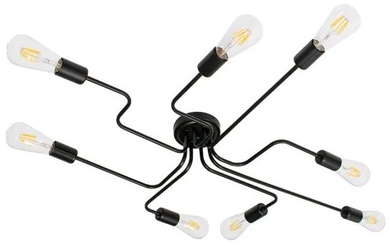 Φωτιστικό Οροφής Πολύφωτο Μαύρο Μ102xΠ72xΥ10.5cm LIBERTA 00840 Globostar-840-Μαύρο 00840
