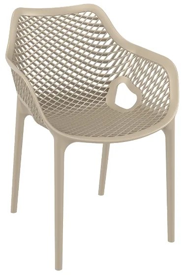 Siesta   Air/P* Armchair Cappuccino PL  metax-01-00-0537 διάστ.60.0000 x 57.0000 x 81.0000