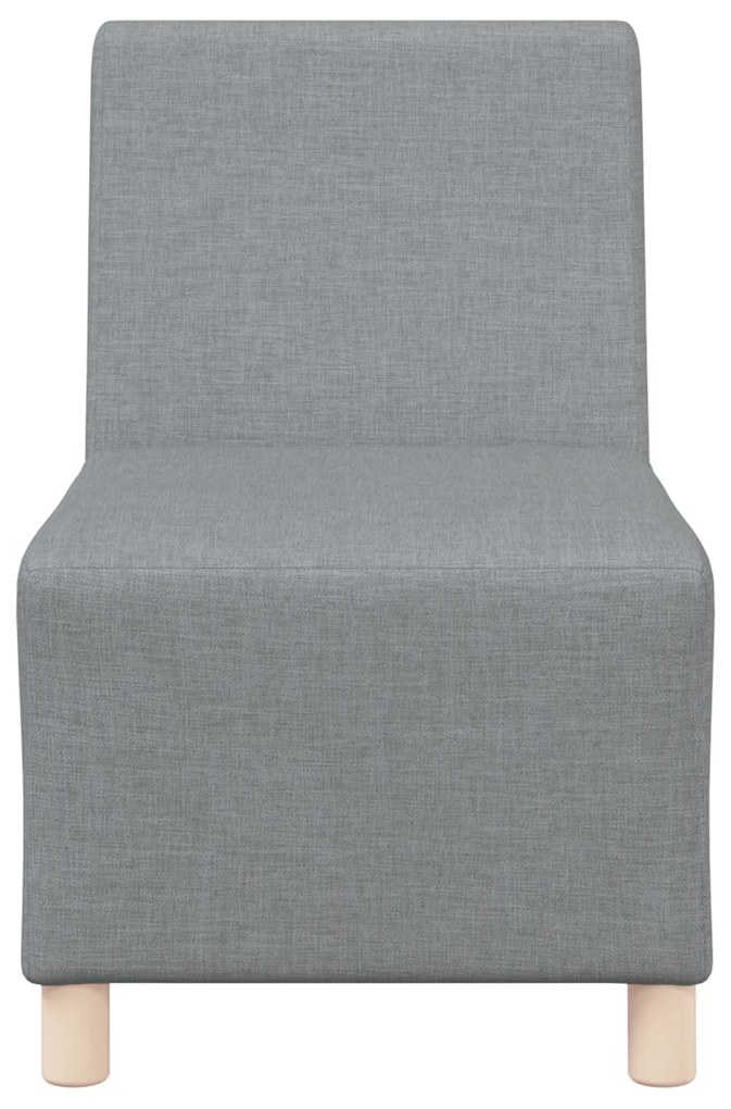 vidaXL Καθίσμα Σαλονιού 2 pcs Ανοιχτό γκρι 55 x 74 x 82 εκ. ύφασμα