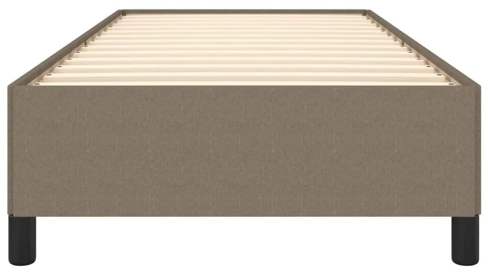 Σκελετός Κρεβατιού Χωρίς Στρώμα Taupe 100 x 200 εκ. Υφασμάτινο - Μπεζ-Γκρι