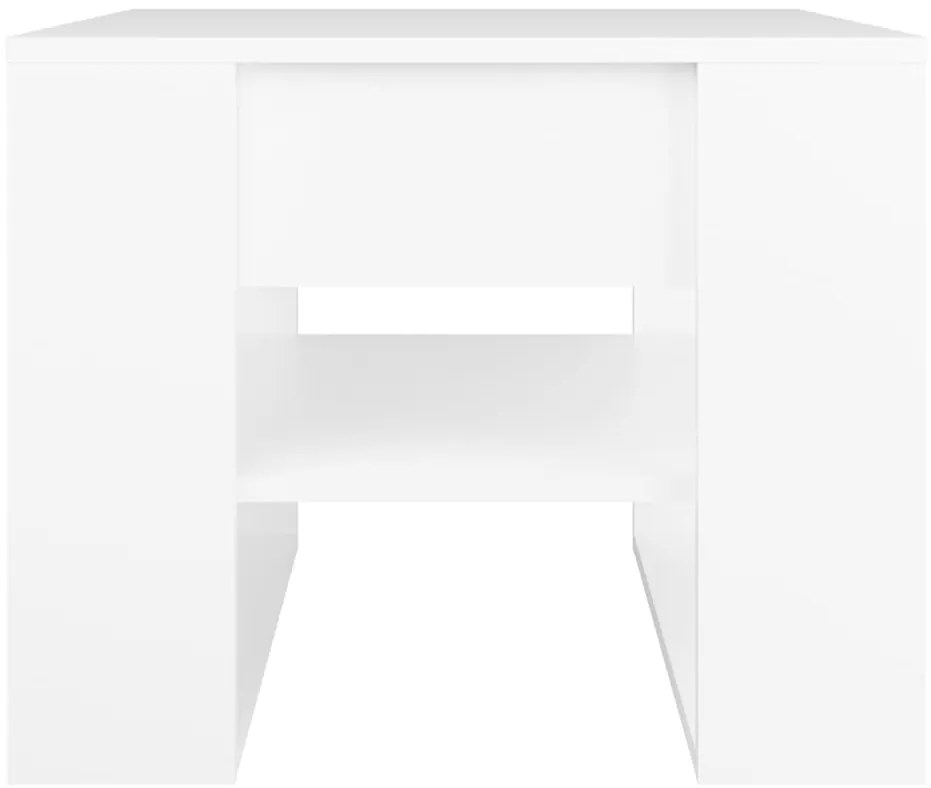 vidaXL Τραπεζάκι Σαλονιού Λευκό 55,5 x 55 x 45 εκ. από Επεξεργ. Ξύλο