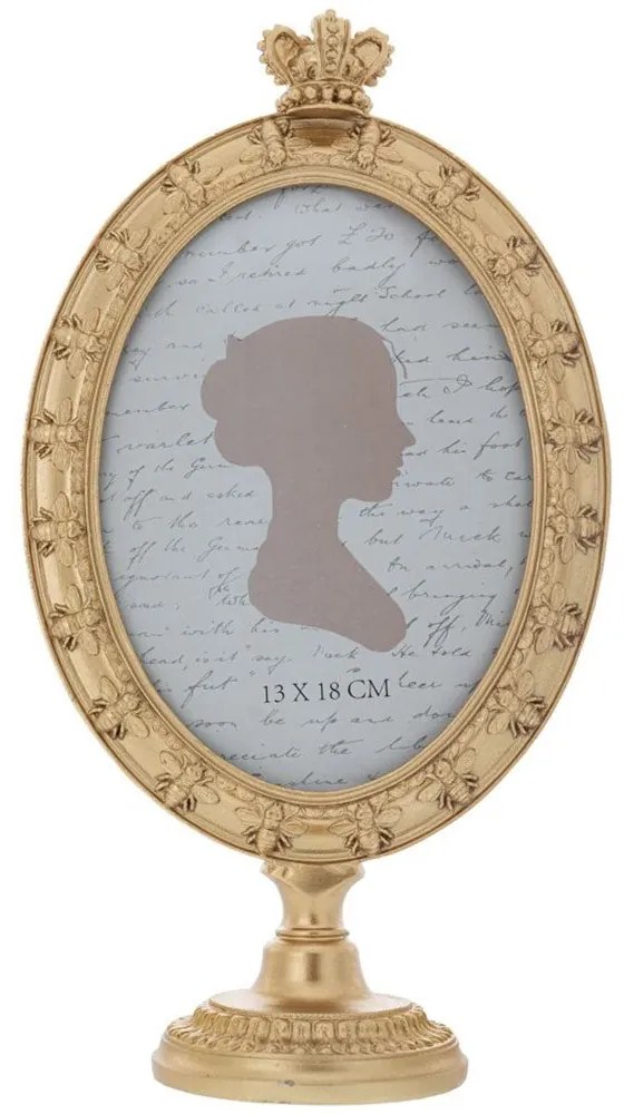 Κορνίζα Με Πόδι 89021 16x29cm Gold Polyresin