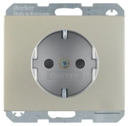 Πρίζα Σούκο Ασφαλείας INOX Berker K.5 41357004 Hager-41357004-Inox 41357004