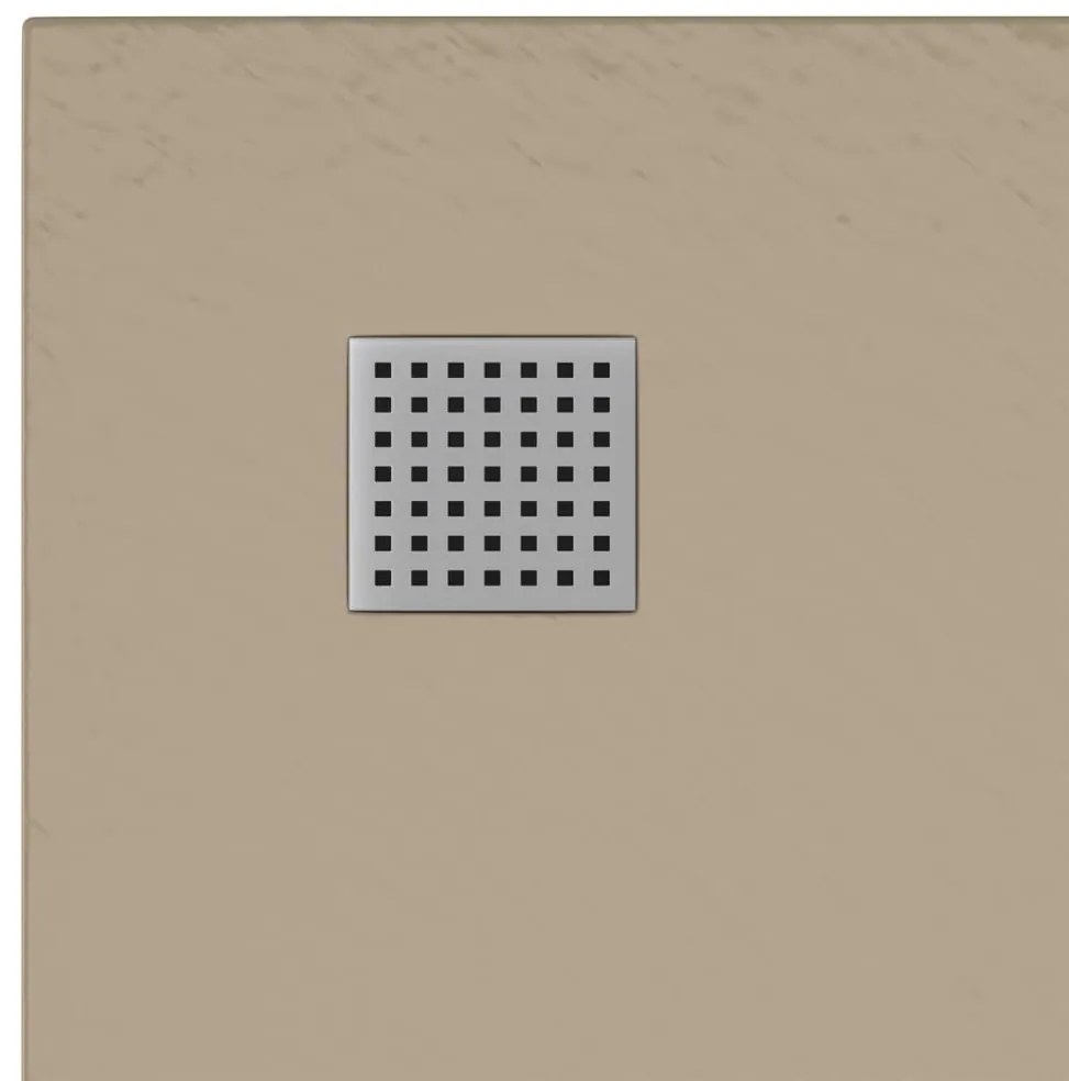 vidaXL Βάση Ντουζιέρας Καφέ 90 x 90 εκ. από SMC