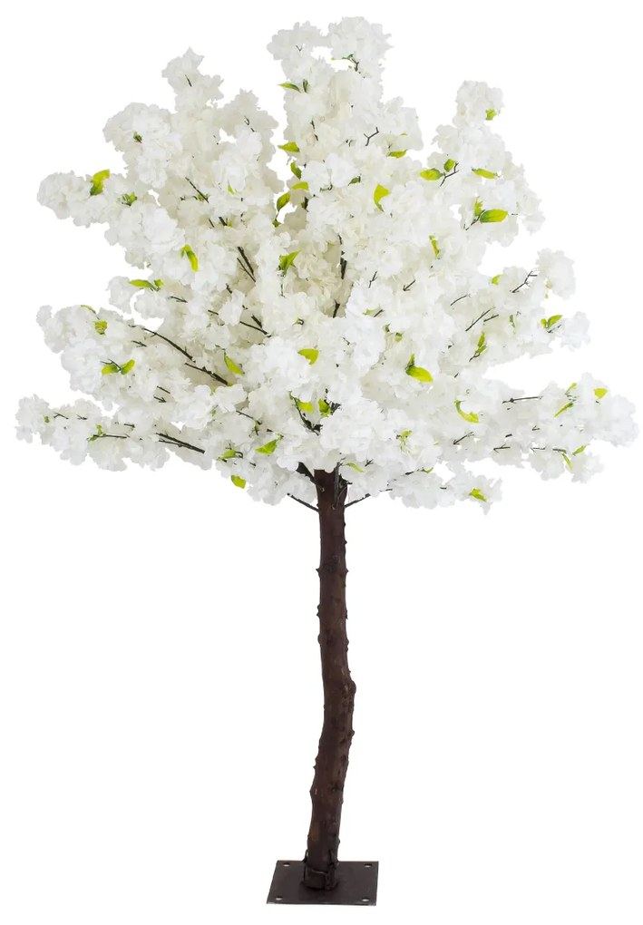 GloboStar® Artificial Garden BIANCA CHERRY BLOSSOM TREE 20141 Τεχνητό Διακοσμητικό Δέντρο Λευκή Κερασιά Υ160cm