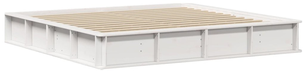 vidaXL Σκελετός Κρεβατιού Λευκό 180 x 200 cm Ξύλο και Μέταλλο
