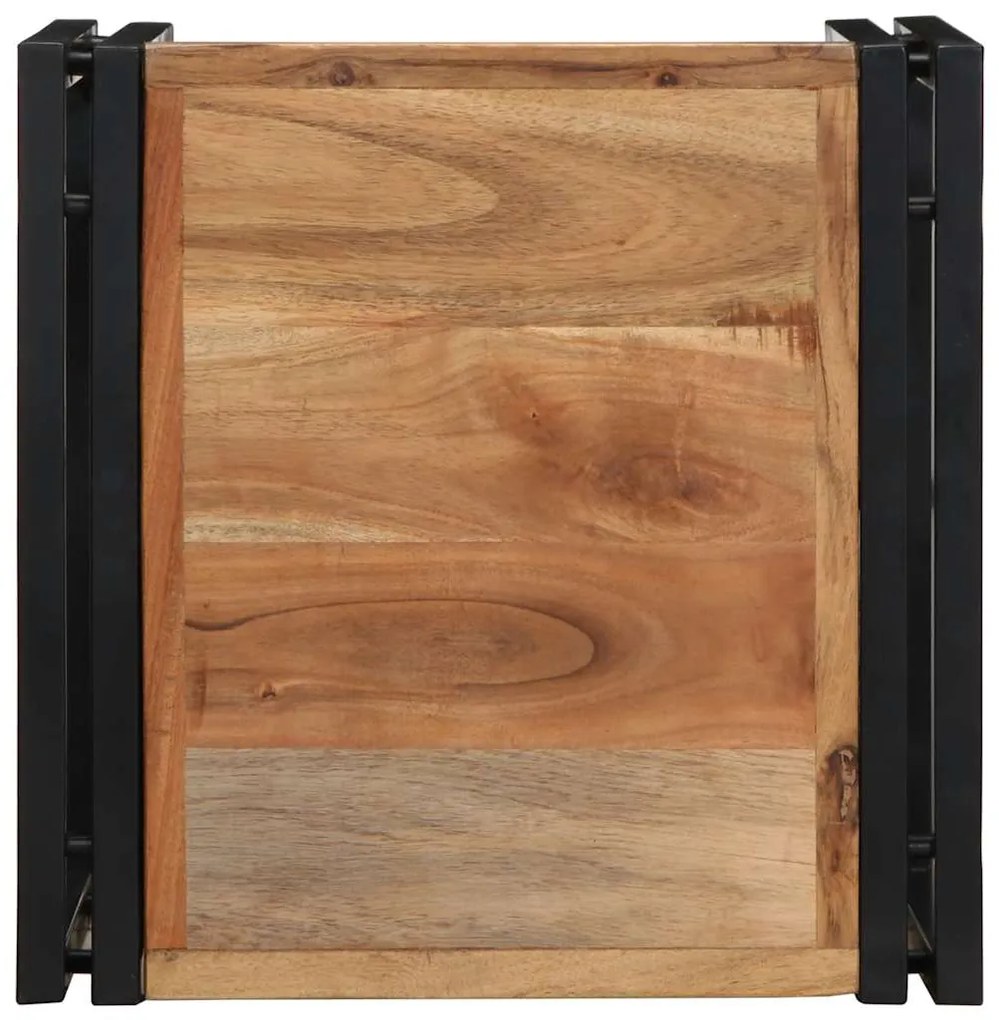 Τραπεζάκι σαλονιού 40x40x35 cm μασίφ ξύλο ακακίας - Καφέ