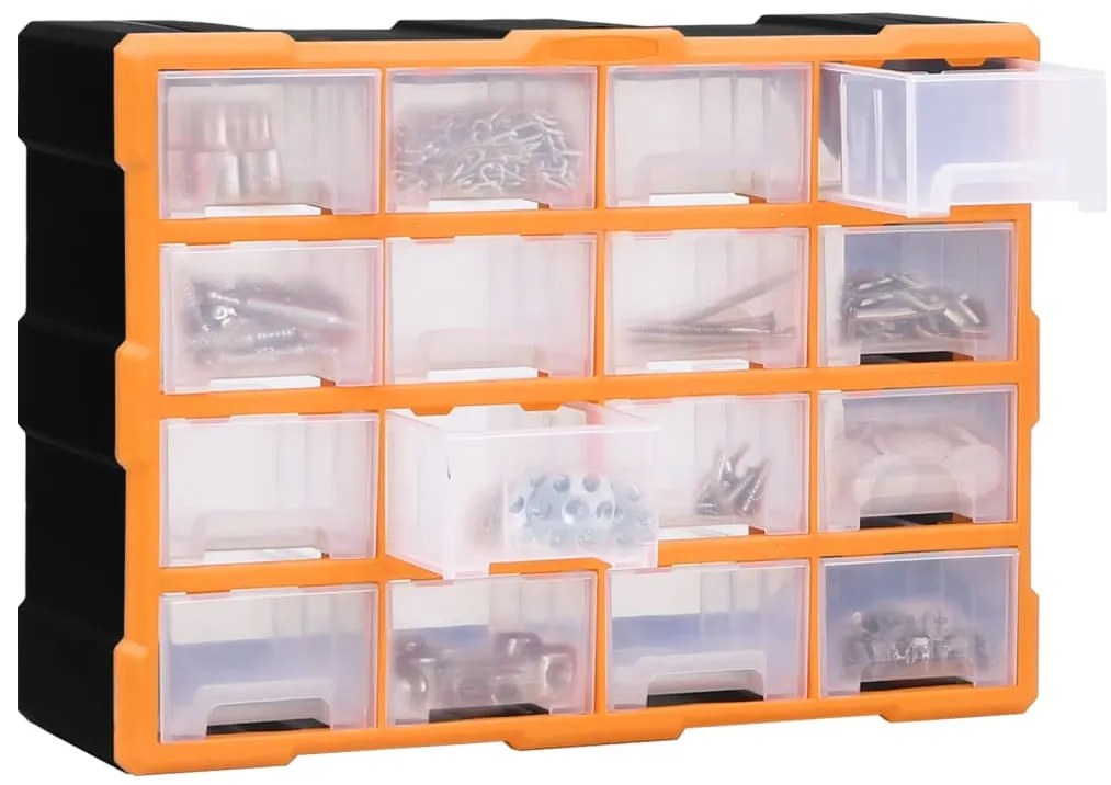 vidaXL Συρταριέρα Οργάνωσης με 16 Μεσαία Συρτάρια 52 x 16 x 37 εκ.