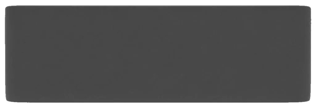 vidaXL Νιπτήρας Πολυτελής Σκούρο Γκρι Ματ 41 x 30 x 12 εκ. Κεραμικός