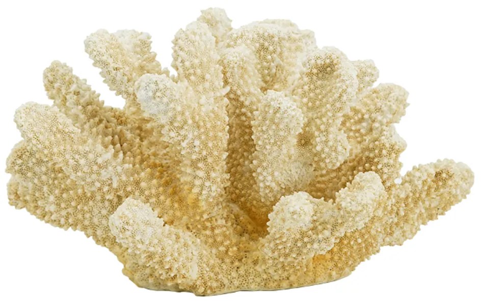 Artekko Coral Διακοσμητικό Κοράλλι Ρητίνη Μπεζ (22x17x14)cm