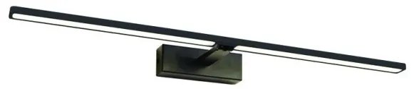 Απλίκα Φωτιστικό Μπάνιου LED 12W IP44 66,5X14,5X5CM PALMA Aca-PN15LEDW67BK-Μαύρο PN15LEDW67BK