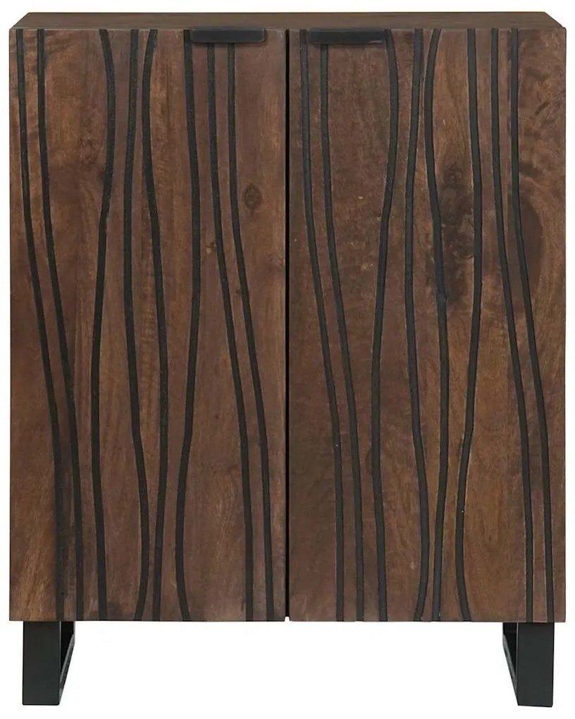 vidaXL Πλαϊνό γραφείο Καρυδιά 60 x 33,5 x 75 εκ. Στερεό ξύλο μάνγκο