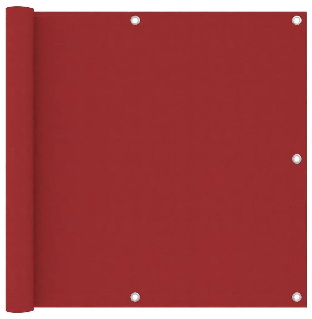 vidaXL Διαχωριστικό Βεράντας Κόκκινο 90 x 300 εκ. Ύφασμα Oxford