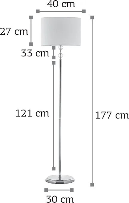 Φωτιστικό δαπέδου InLight 45360-Χρωμέ
