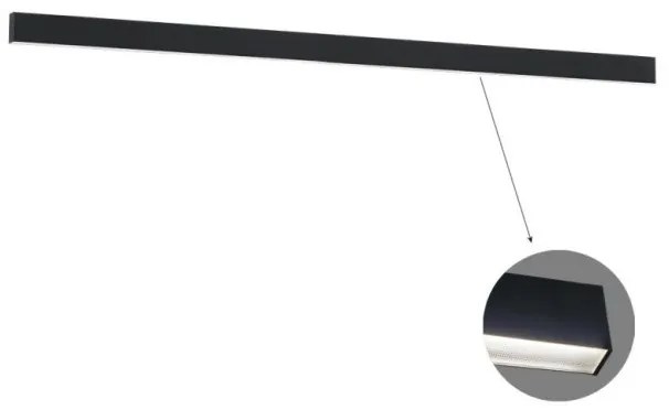 Γραμμικό Οροφής L3100 4000K Μαύρο Microprismatic Ciba 3916-01310-4-B-M-N Viokef 3916-01310-4-B-M-N Μαύρο