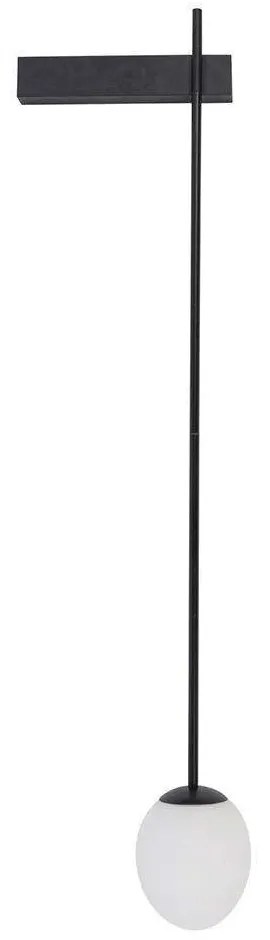 Φωτιστικό Τοίχου Ice Egg B 8125 13x106cm 1x25W White-Black Nowodvorski Metal, Glass