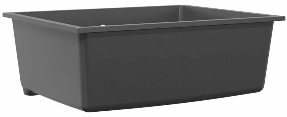 vidaXL Σιντρινο κουζίνας Γκρι 54 x 44 x 20 εκ. Γρανίτης