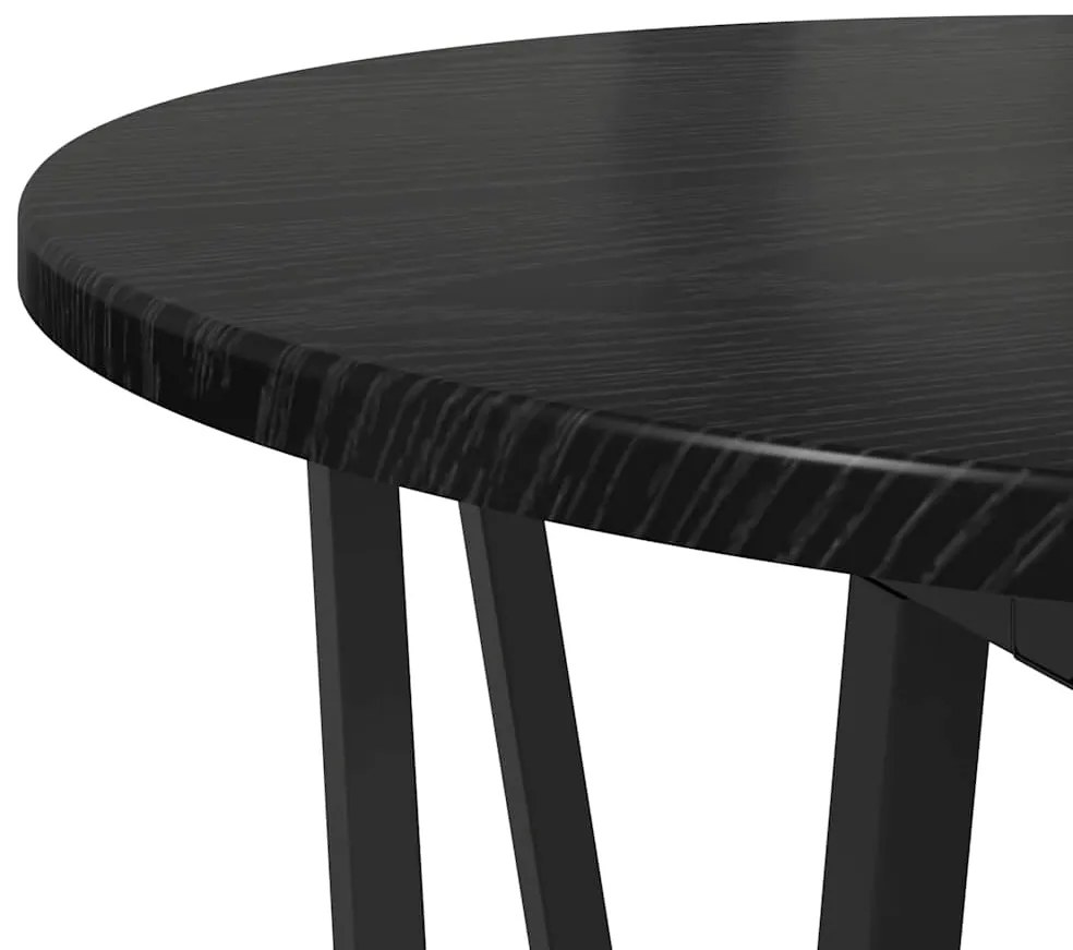 vidaXL Σετ βοηθητικά τραπεζάκια 2 pcs Μαύρη δρυς 50 x 50 x 50.5 cm