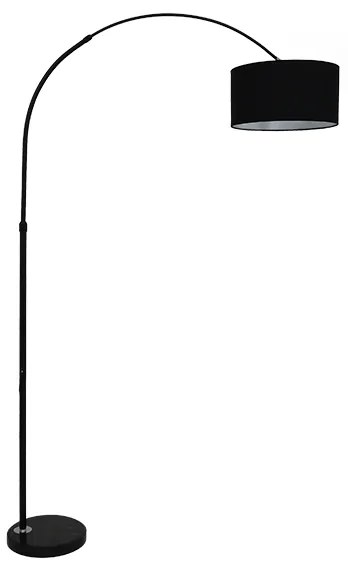 01587 GloboStar® GLOBOSTAR® IMPERIAL 01587 Μοντέρνο Επιδαπέδιο Φωτιστικό με Ντουί 1 x E27 AC 220-240V IP20 - Μαύρο - Μ38 x Π38 x Υ172cm