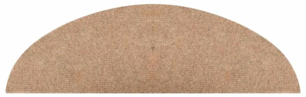 vidaXL Πατάκια Σκάλας Αυτοκόλλητα 15 τεμ. Μπεζ 56x17x3 εκ.