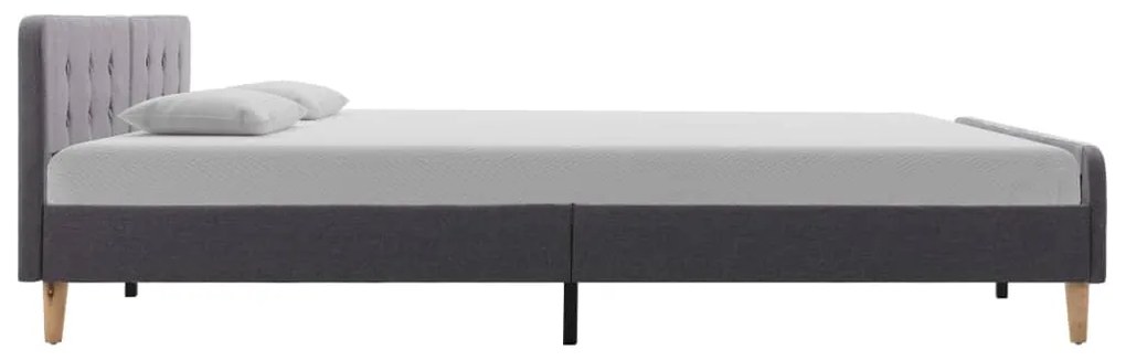vidaXL Πλαίσιο Κρεβατιού Ανοιχτό Γκρι 180 x 200 εκ. Υφασμάτινο
