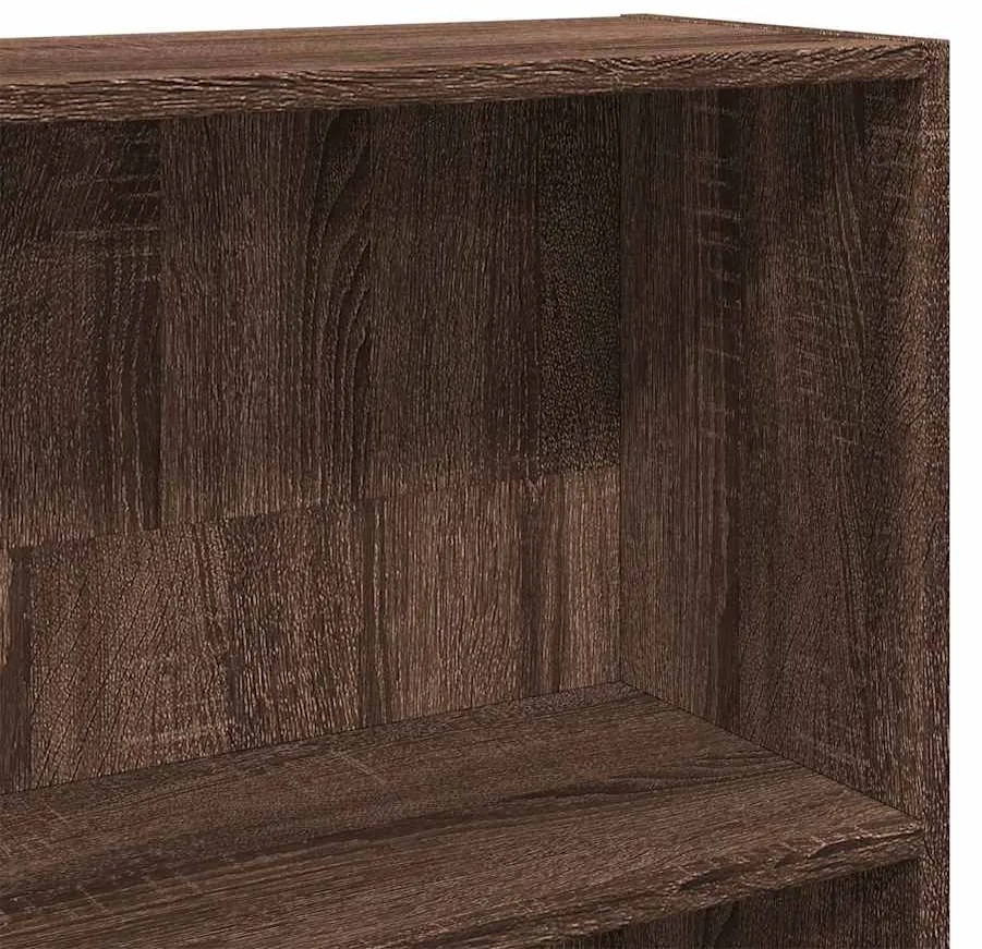 vidaXL Ντουλάπι βιβλίων καφέ δρυς 80x30x189 cm Κατασκευασμένο ξύλο