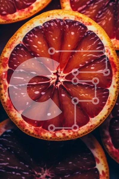 Σετ των 2 Intra Συλλεκτικό Ξύλινο Παζλ Plywood 4mm - Κοντινό πλάνο γκρέιπφρουτ και πορτοκαλιών Σε Ξύλινο Κουτί - Διαστάσεις: 10x10 cm – 25 κομμάτια