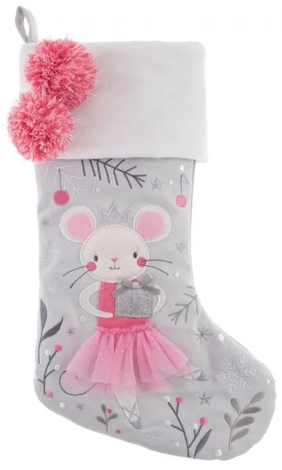 Χριστουγεννιάτικη Διακοσμητική Κάλτσα Mouse Stephen Joseph