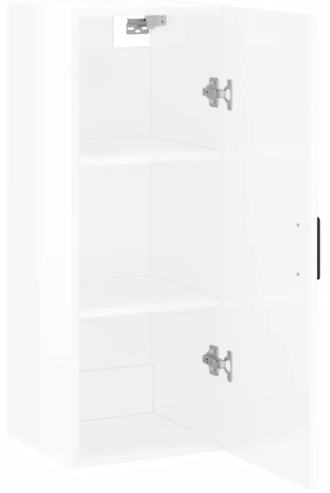 vidaXL Ντουλάπι Τοίχου Γυαλιστερό Λευκό 34,5 x 34 x 90 εκ.