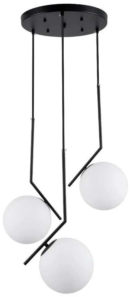 Φωτιστικό Οροφής Monroe 00952 E27 Φ60x50cm White-Black GloboStar