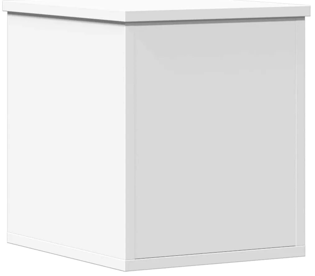 vidaXL Κουτί Αποθήκευσης Λευκό 30 x 35 x 35 εκ. από Επεξεργασμένο Ξύλο