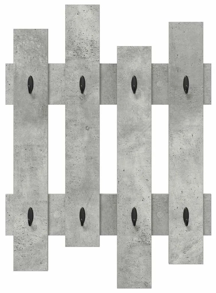 vidaXL Τοίχου Κρεμάστρα Επιτοίχιο Σκυρόδεμα Γκρι 60 x 3 x 82 εκ.