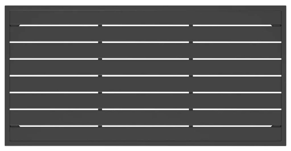 vidaXL Τραπεζάκι Κήπου Ανθρακί 110 x 55 x 35 εκ. από Ατσάλι
