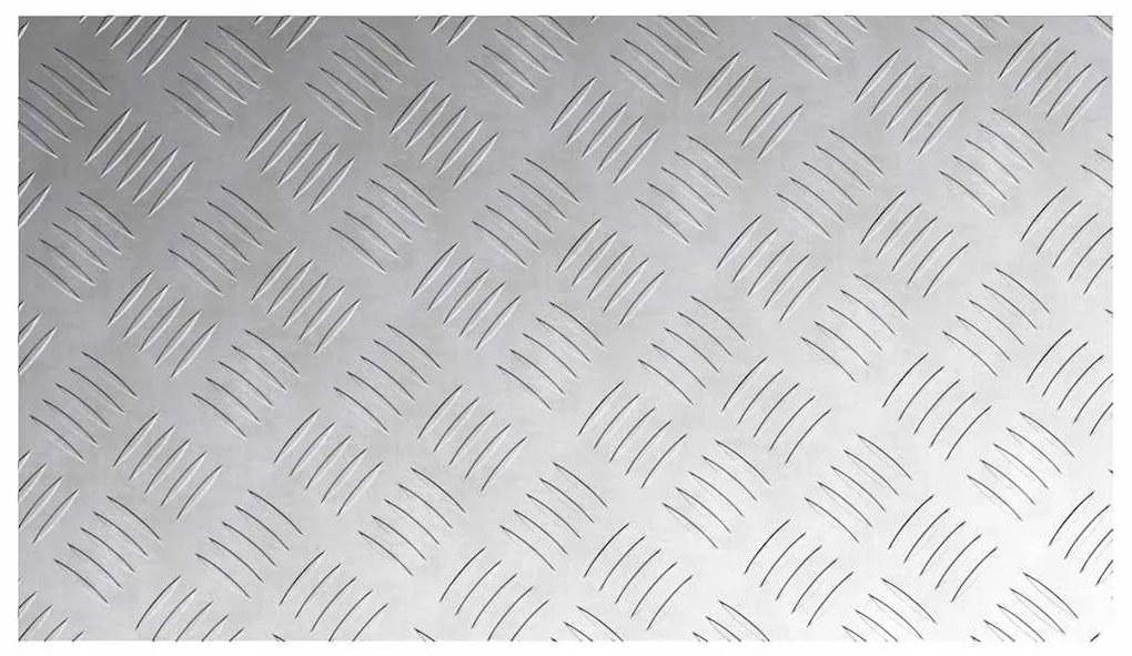 vidaXL Επιφάνειες Καρό 4 pcs Ασημί 70 x 40 cm Αλουμίνιο