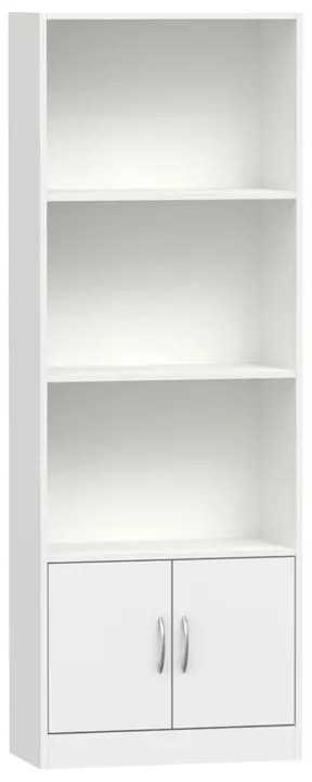 Βιβλιοθήκη Negan pakoworld λευκό μελαμίνης 60x29x166εκ - 248-000016