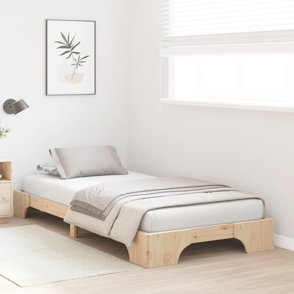 vidaXL Κρεβάτι 90x190 cm Ξύλο Πεύκο