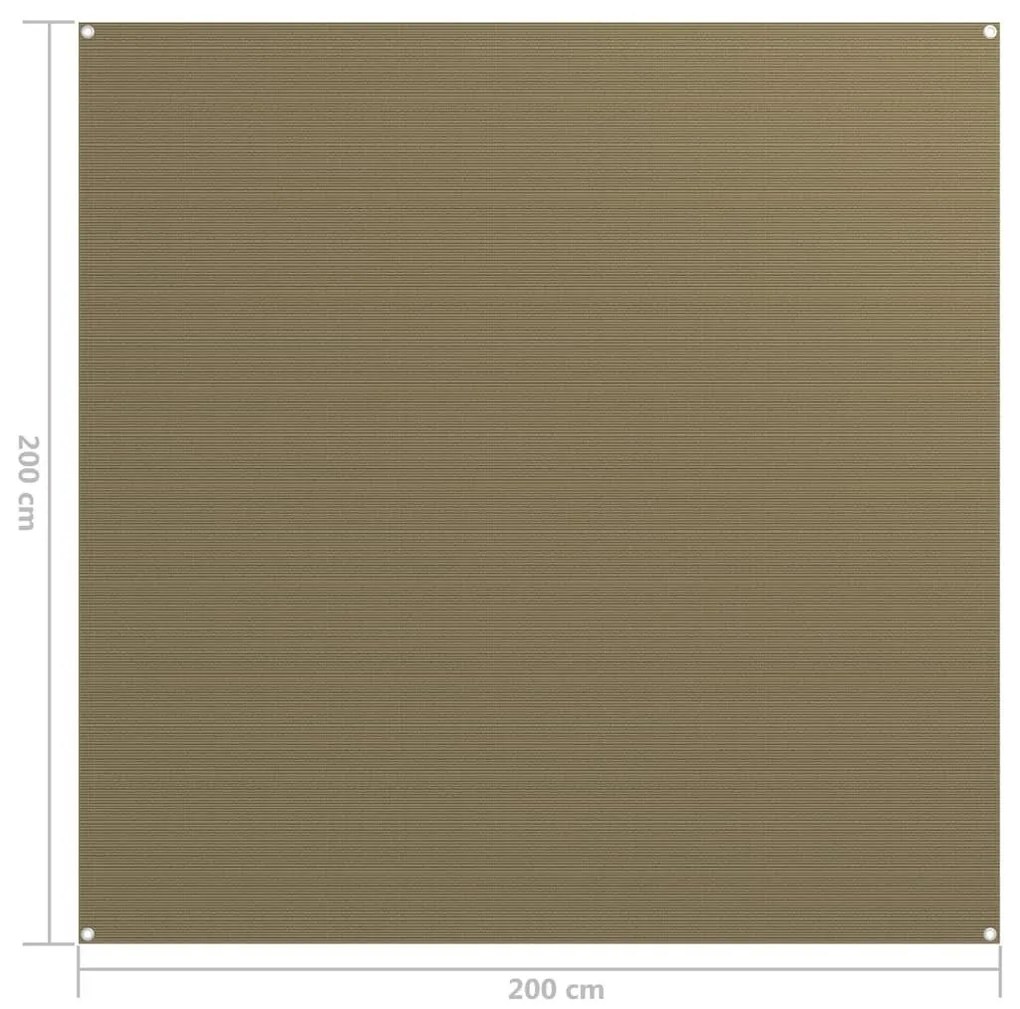 Χαλί Σκηνής Taupe 200 x 200 εκ.
