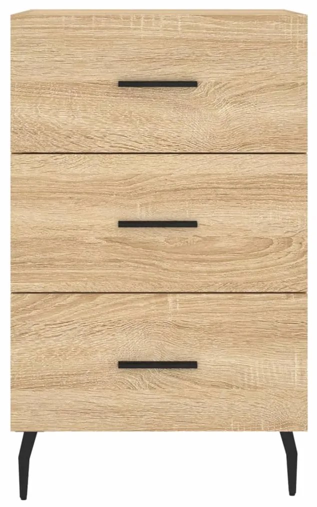 vidaXL Κομοδίνο Sonoma Δρυς 40 x 40 x 66 εκ. από Επεξεργασμένο Ξύλο