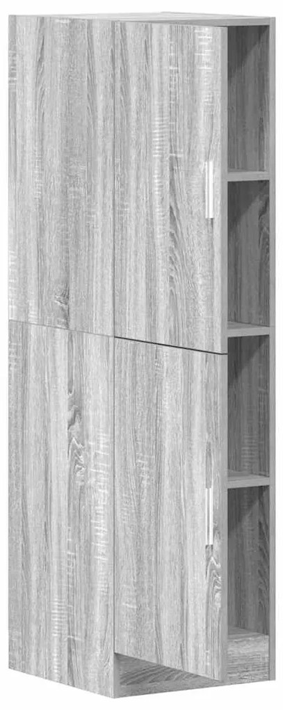 Ντουλάπι Κουζίνας Γκρι sonoma 38x41,5x131,5 εκ. Επεξεργ. Ξύλο - Γκρι