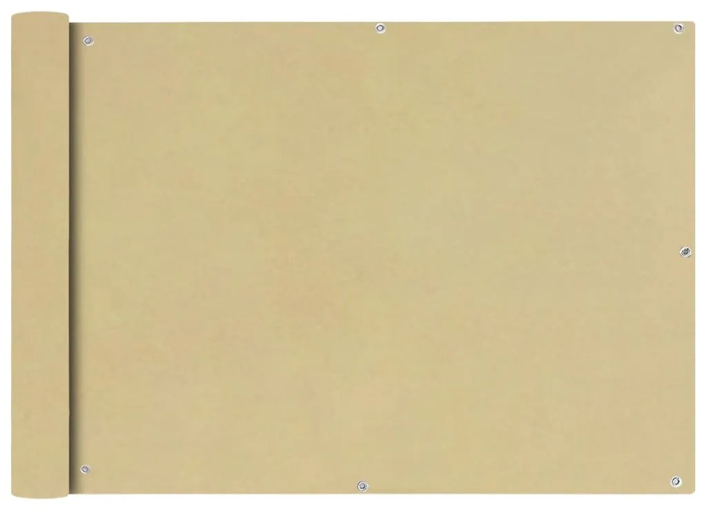 Διαχωριστικό Βεράντας Μπεζ 75 x 400 εκ. από Ύφασμα Oxford