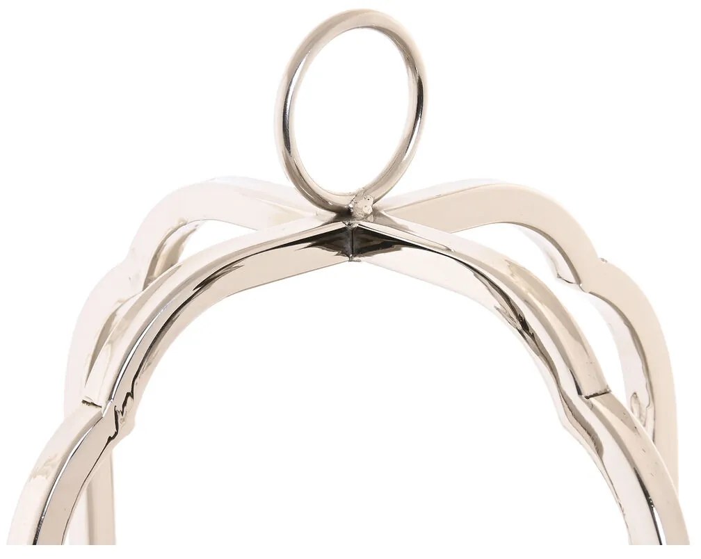 Κηροπήγιο Home ESPRIT Ασημί Κρυστάλλινο Χάλυβας 21 x 21 x 49 cm