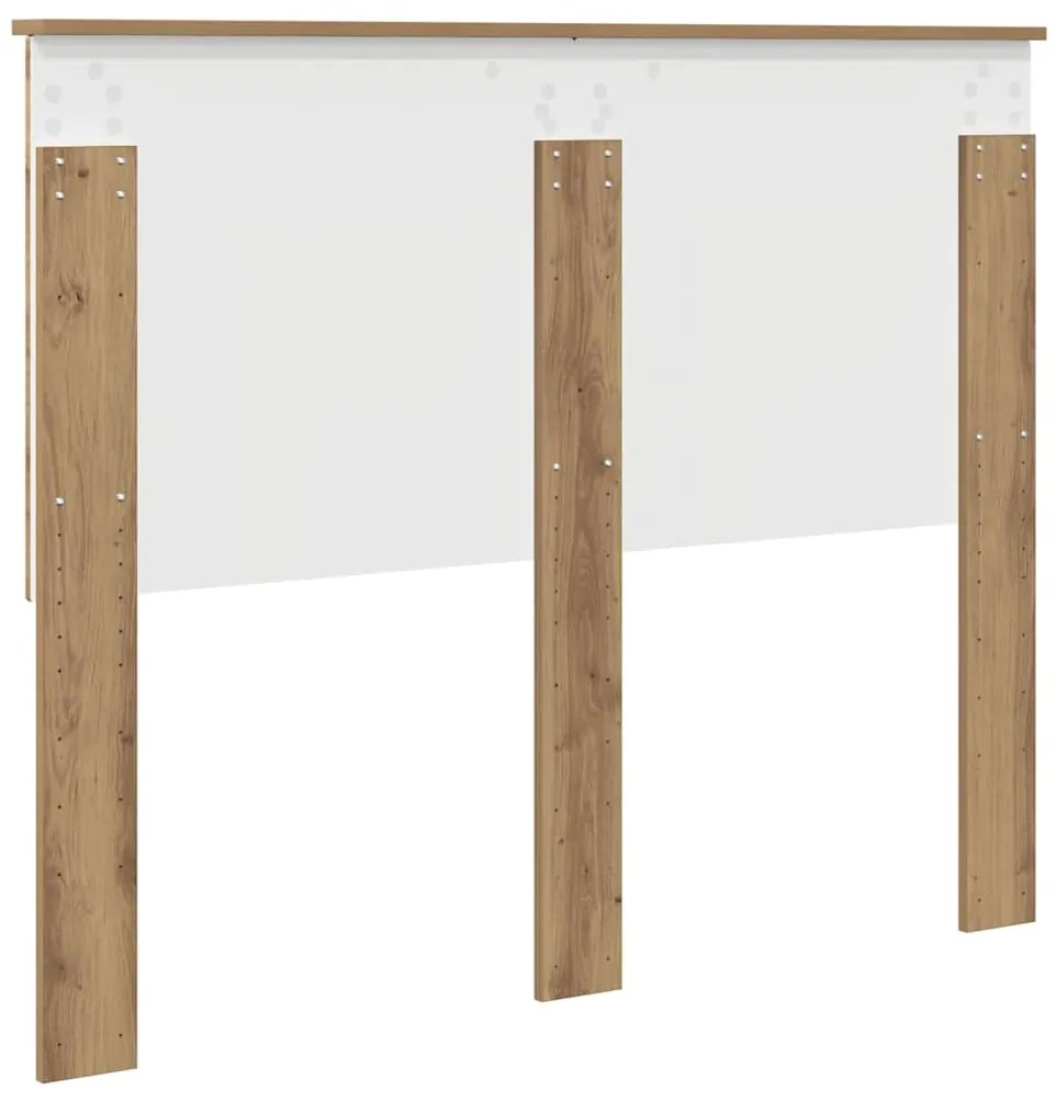 vidaXL Κεφαλάρι με κεφαλάρι Artisan Oak 135 cm Επεξεργασμένο ξύλο