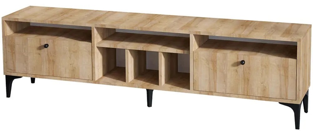 Έπιπλο Tηλεόρασης Robb 393MRD1221 180x35x52cm Oak