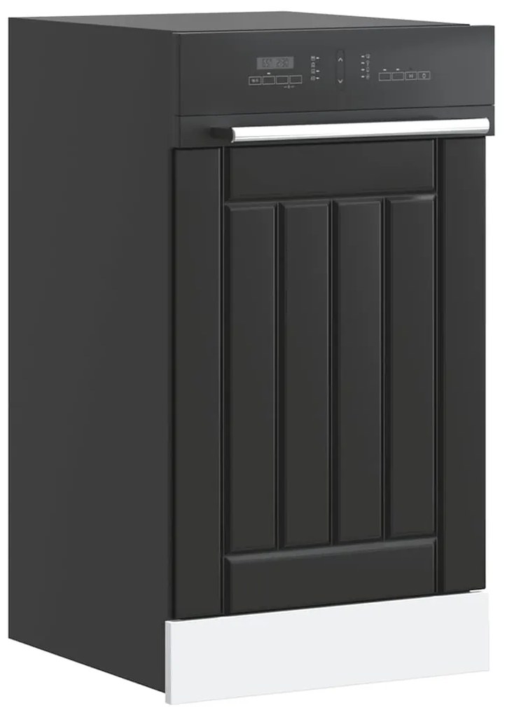 Πίνακας πλυντηρίου πιάτων "Lucca" Μαύρο μηχανουργικό ξύλο