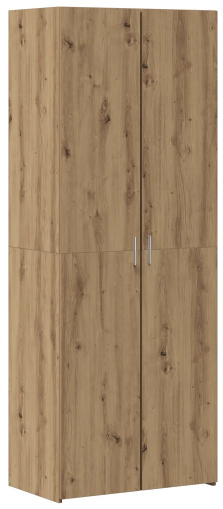 vidaXL Ψηλός μπουφές Artisan Oak 70x42.5x185 εκ. Μηχανικά επεξεργασμένο ξύλο