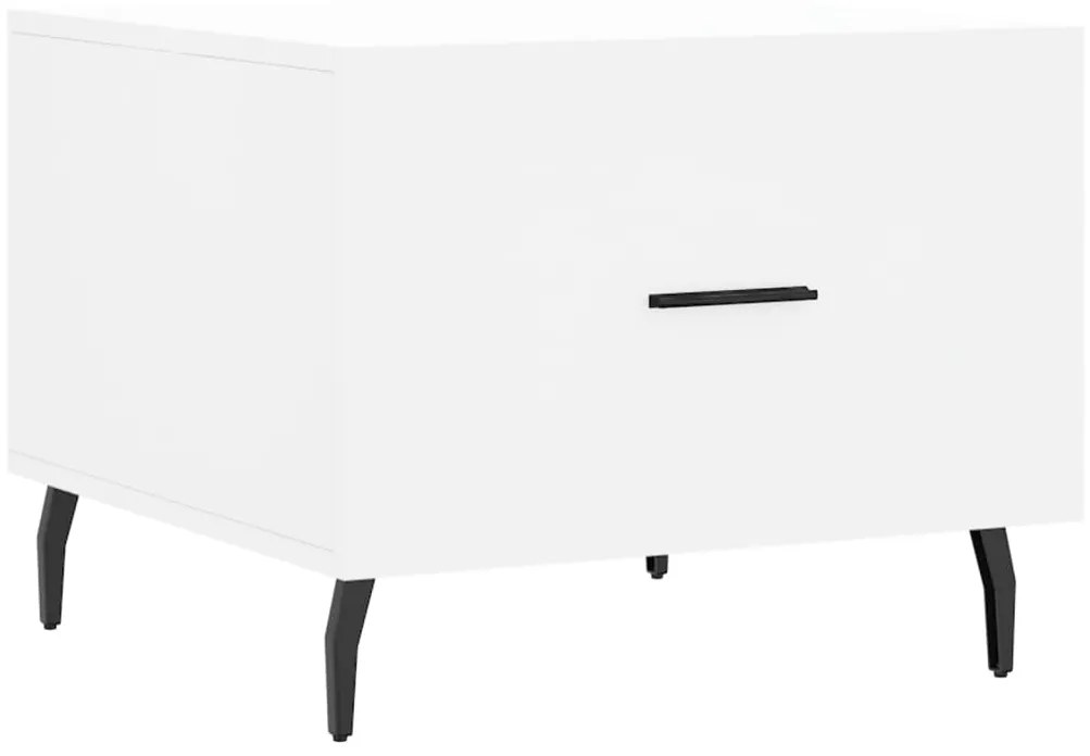 vidaXL Τραπεζάκι Σαλονιού Λευκό 50 x 50 x 40 εκ. από Επεξεργ. Ξύλο