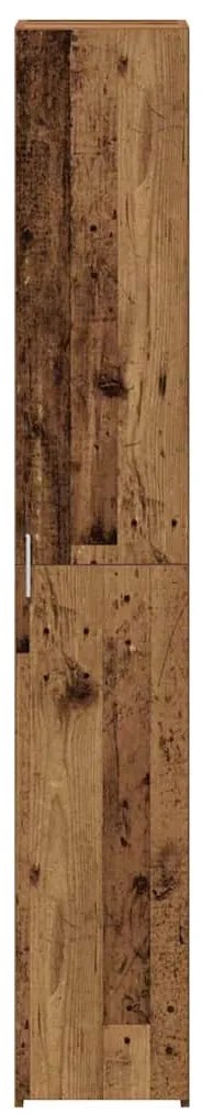 vidaXL Highboard 2 pcs Παλιό ξύλο 30 x 42,5 x 185 εκ