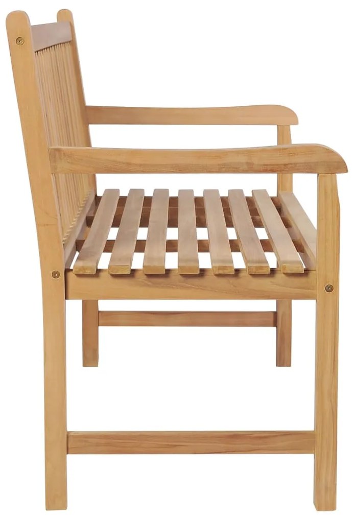 vidaXL Παγκάκι Κήπου 175 εκ. από Μασίφ Ξύλο Teak με Μπλε Μαξιλάρι